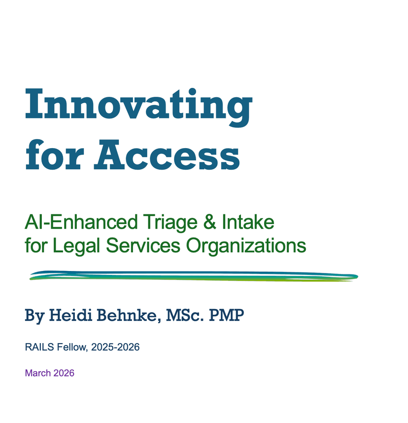 Innovating for Access: AI-Enhanced Triage & Intake for Legal Services Organizations